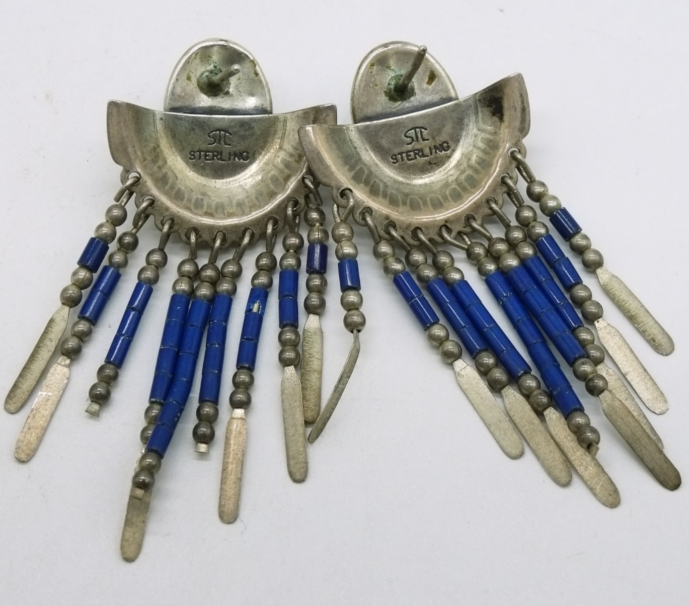 Liquid Sterling Necklace & Lapis Earrings