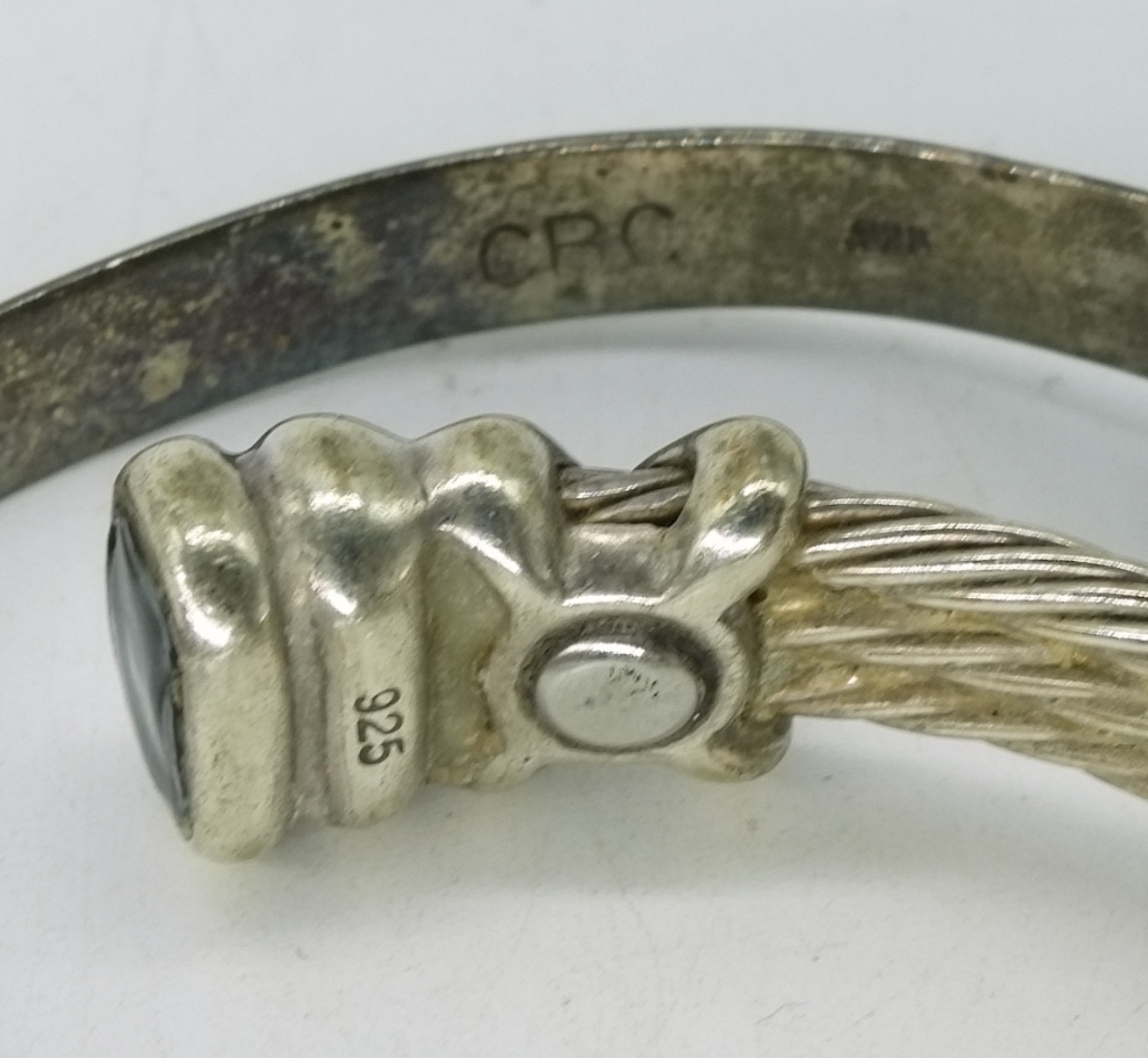 2 Sterling Bracelets, Cuff & Bangle