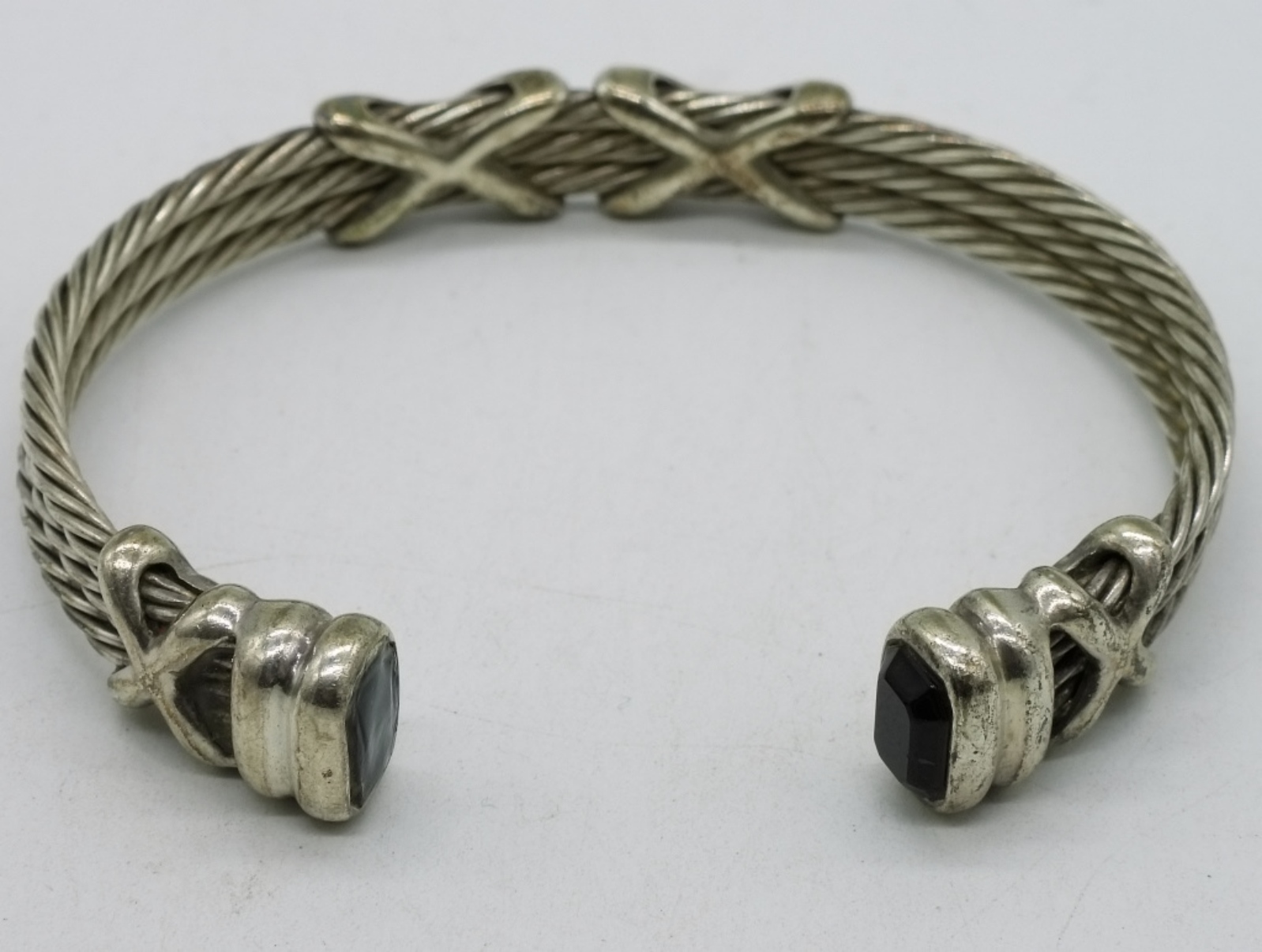 2 Sterling Bracelets, Cuff & Bangle