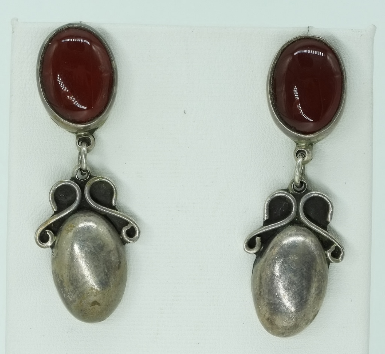 Carnelian, Coral & Faux Ruby 925 Rings