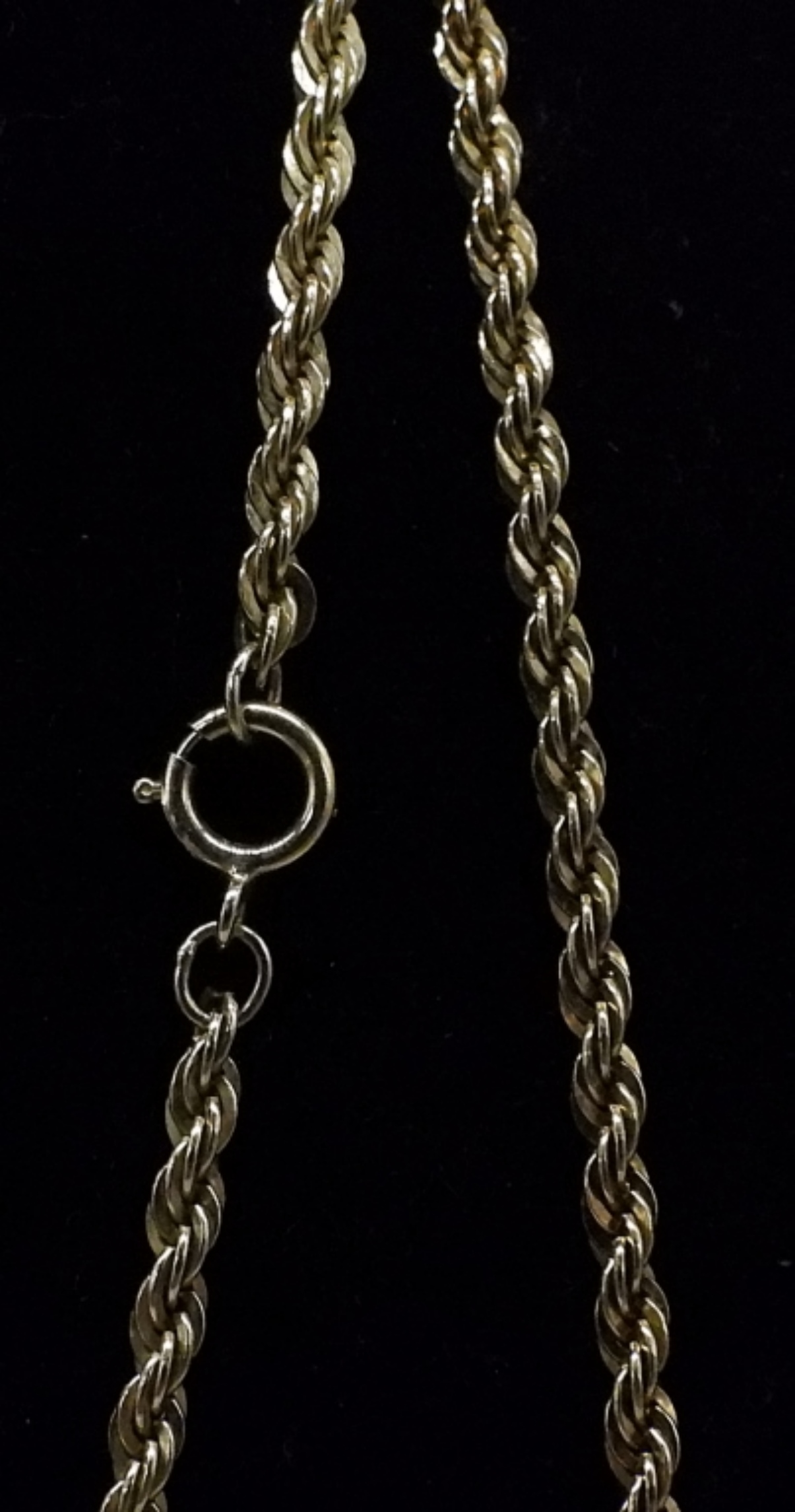Sterling Gold-Tone Rope Chain Necklace, 30in