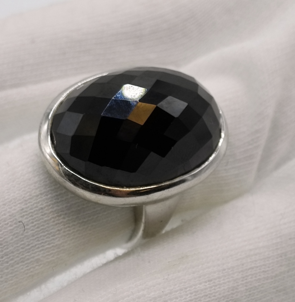Sterling Black Stone Bracelet & Ring