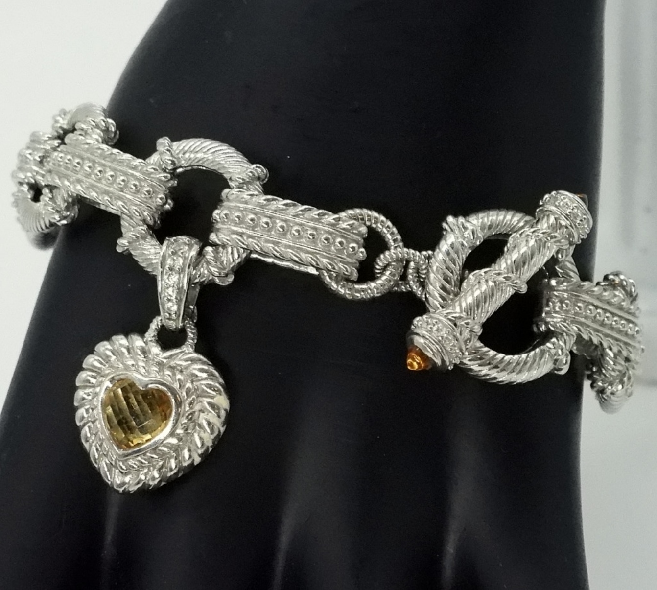Judith Ripka Sterling Silver CZ Bracelet