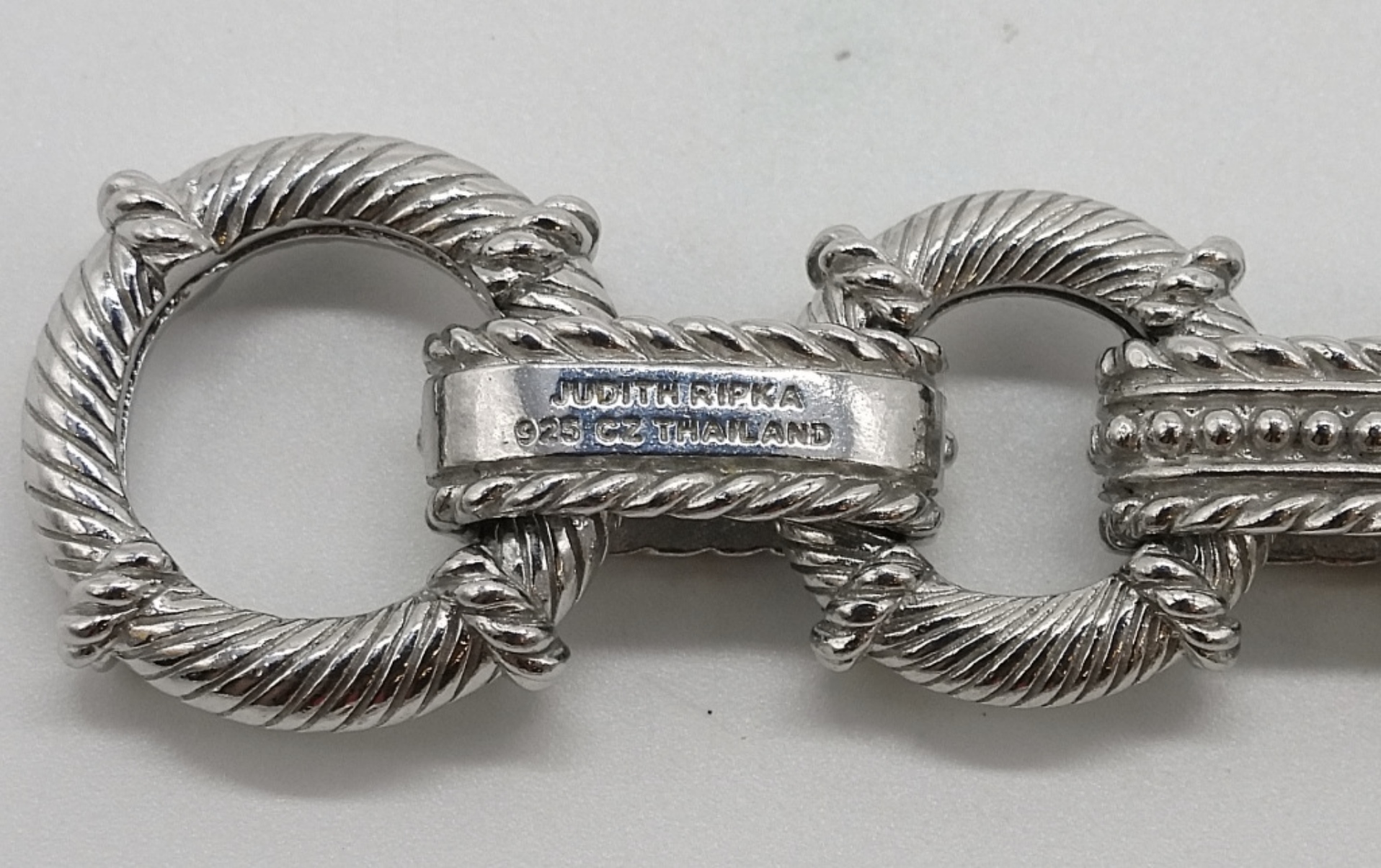 Judith Ripka Sterling Silver CZ Bracelet