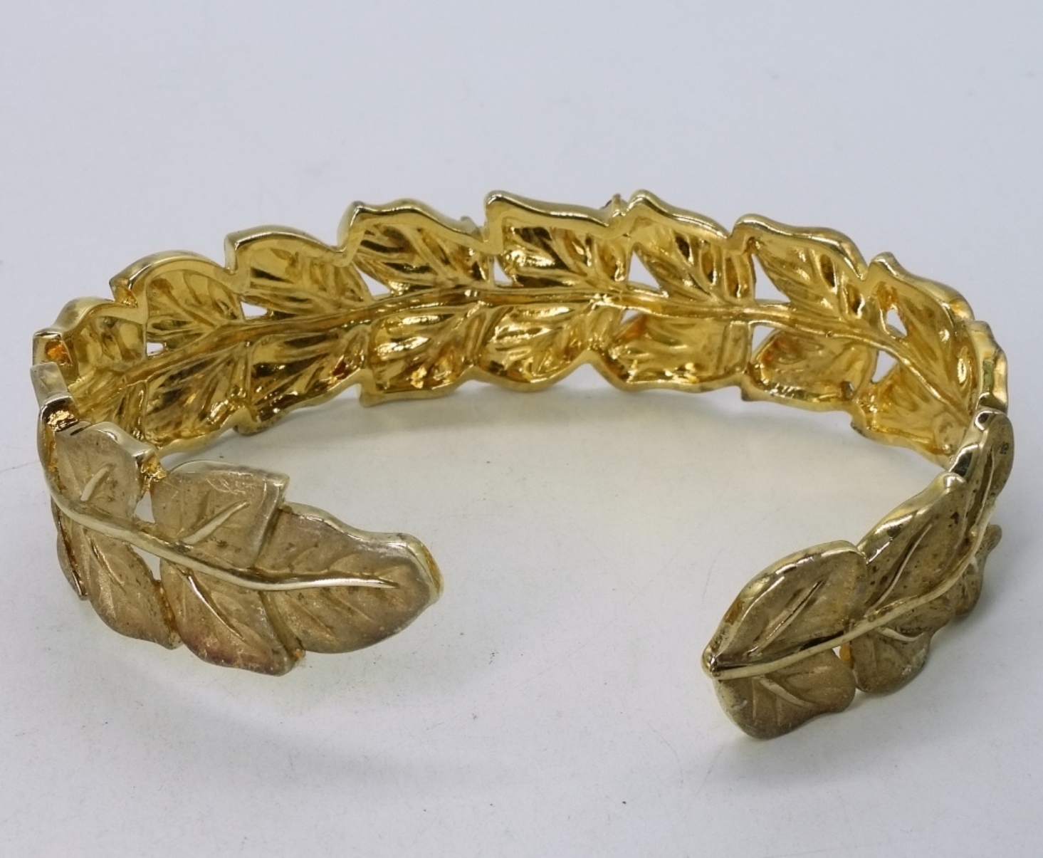 Gold Tone 925 Gemstone Cuff & Earrings