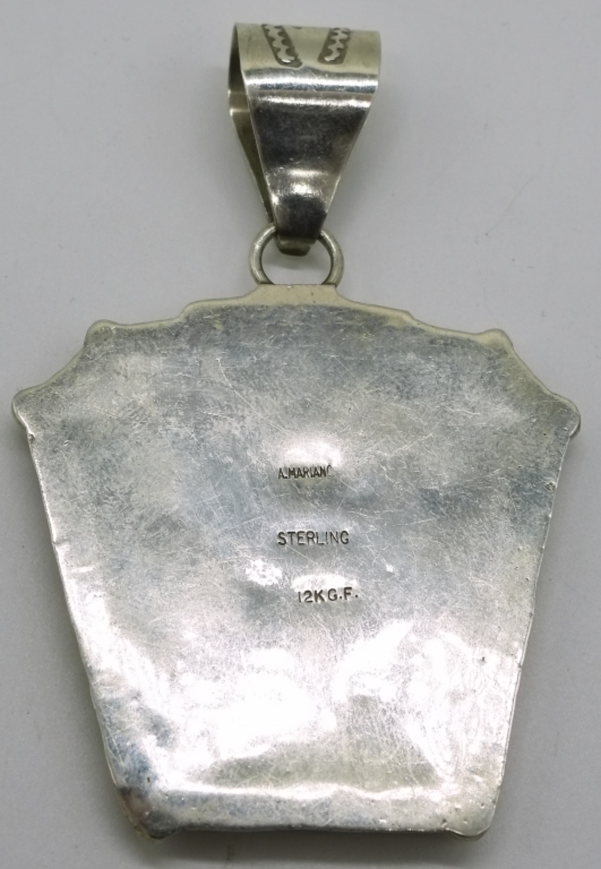 A. Mariano Sterling 12K GF Horse Pendant