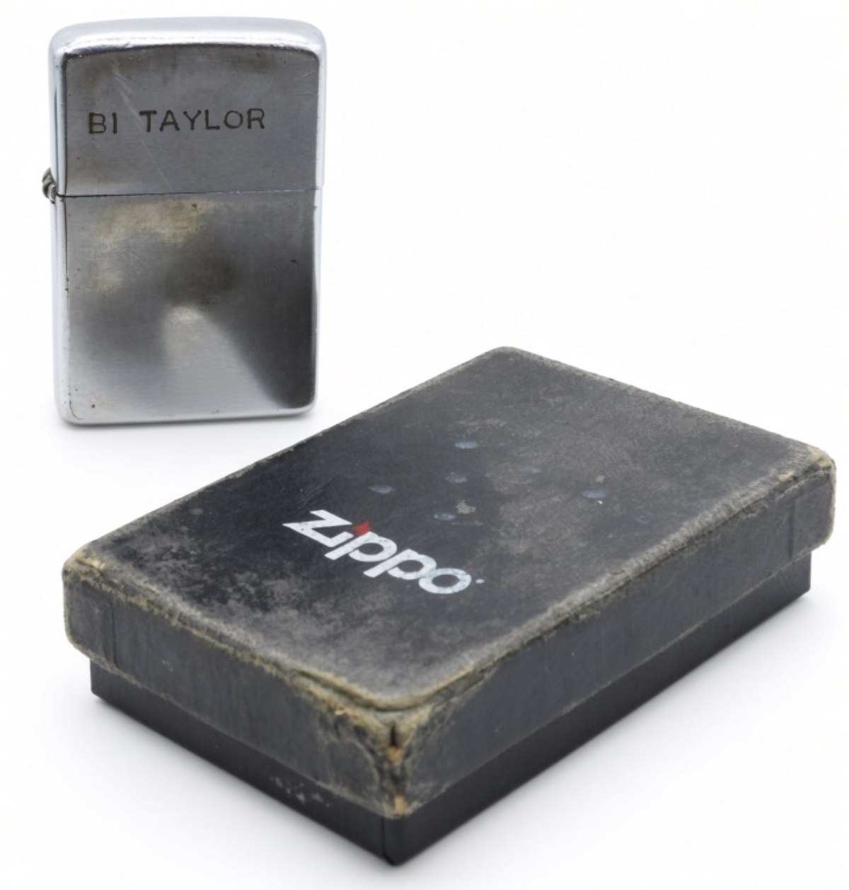1969 Zippo Vietnam War Lighter Engraved Bl Taylor