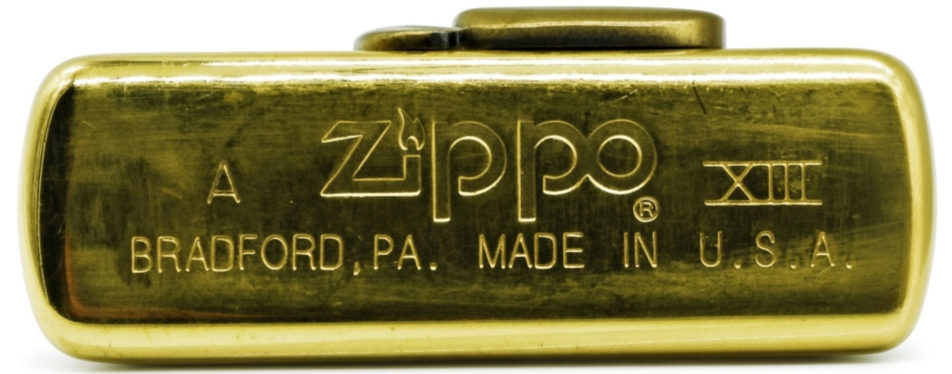 1997 Zippo Poker Hand High Polish Brass Lighter