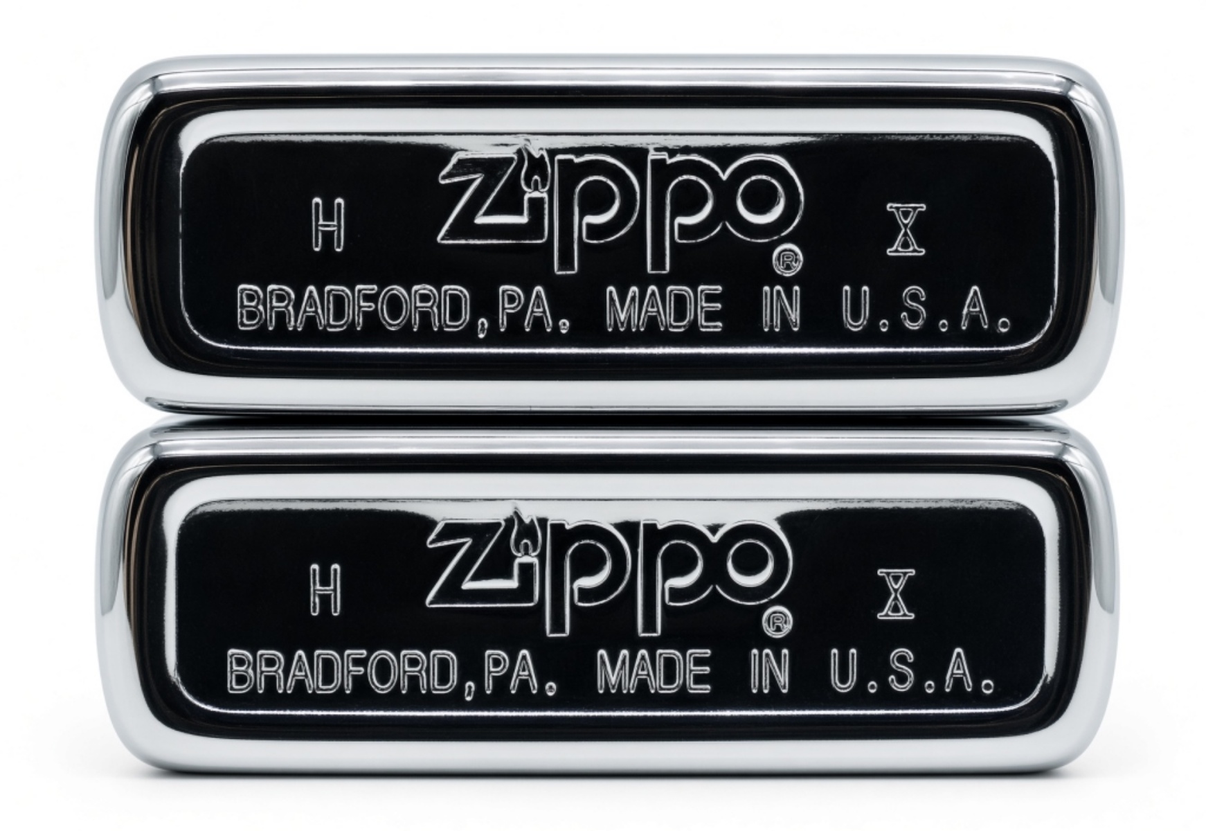 1994 Zippo Christmas Set - Santa & Reindeer Pair