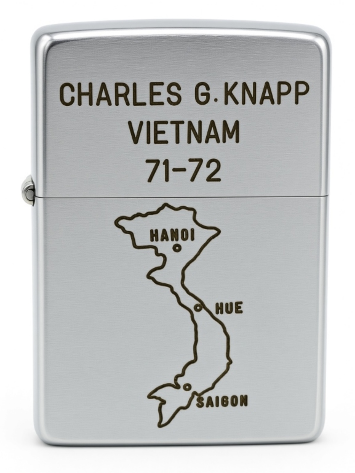 1971-72 Zippo Vietnam War Personalized Lighter