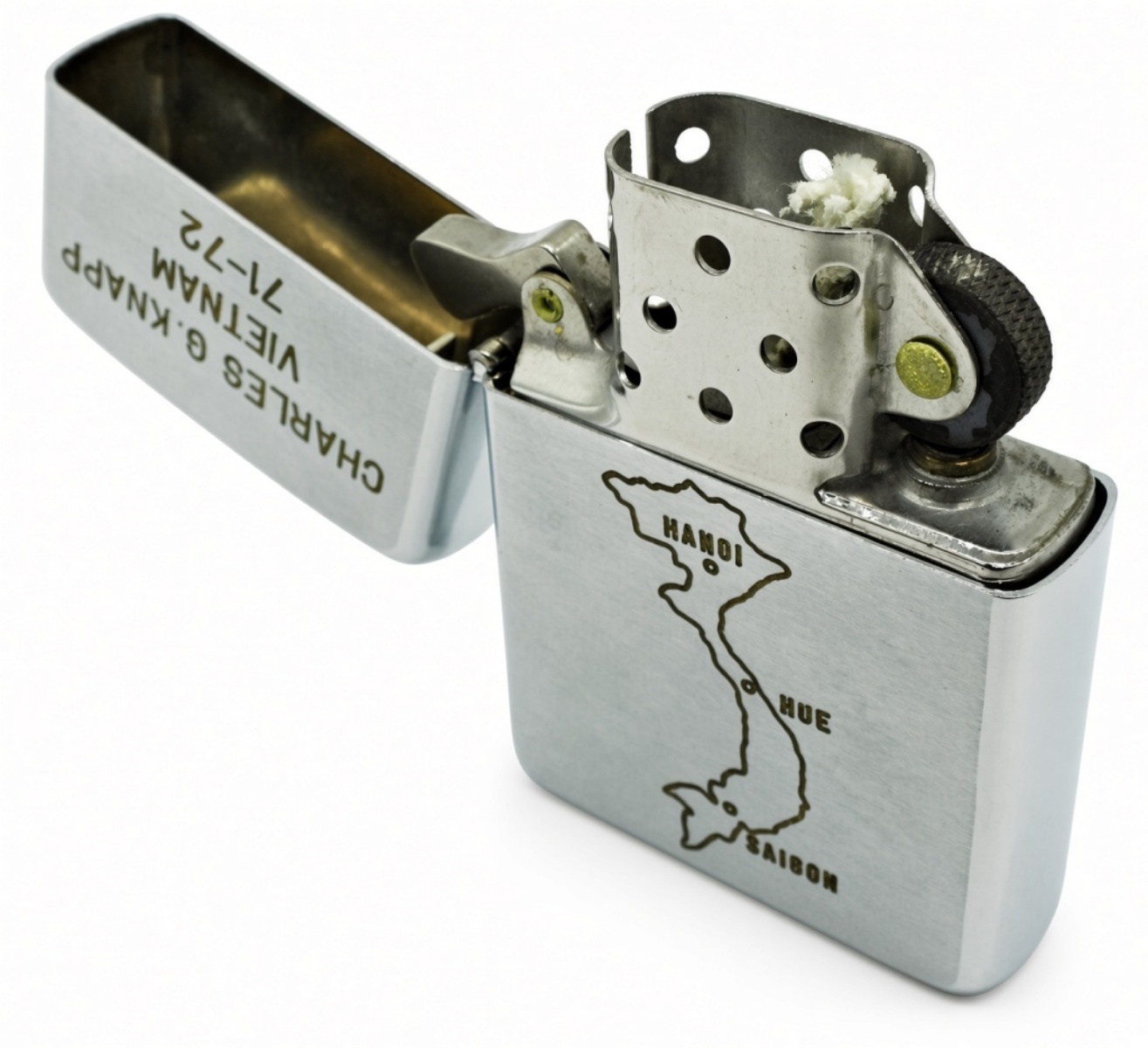1971-72 Zippo Vietnam War Personalized Lighter