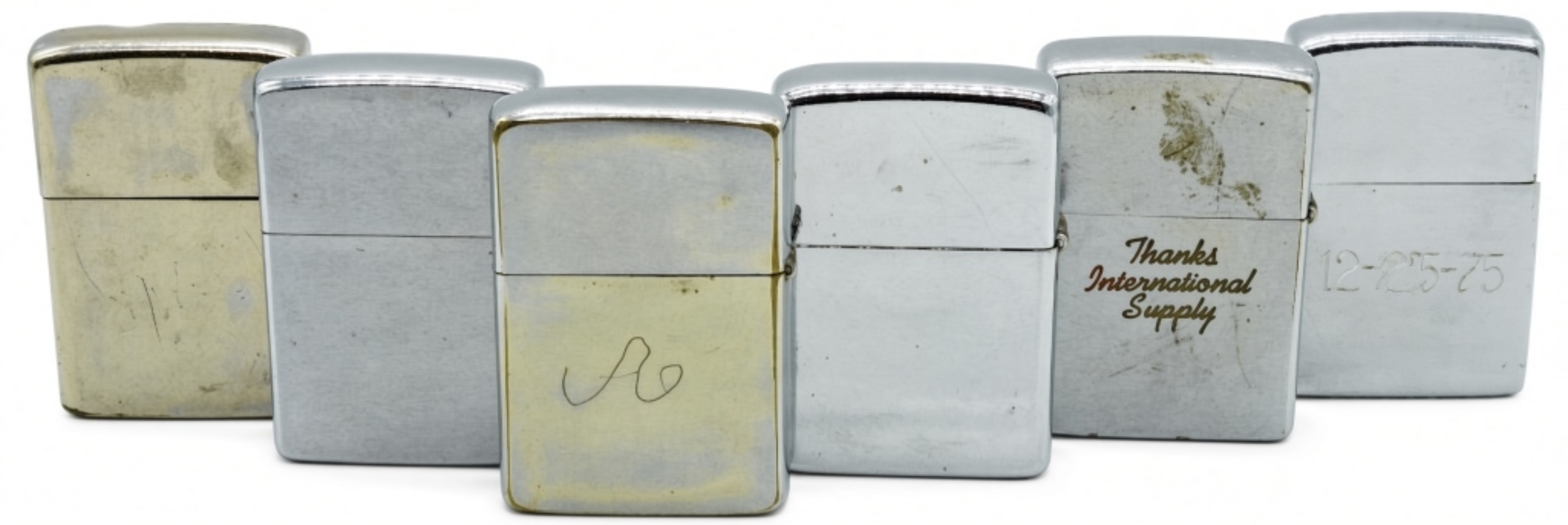 Zippo Advertising Lighter Lot (6)