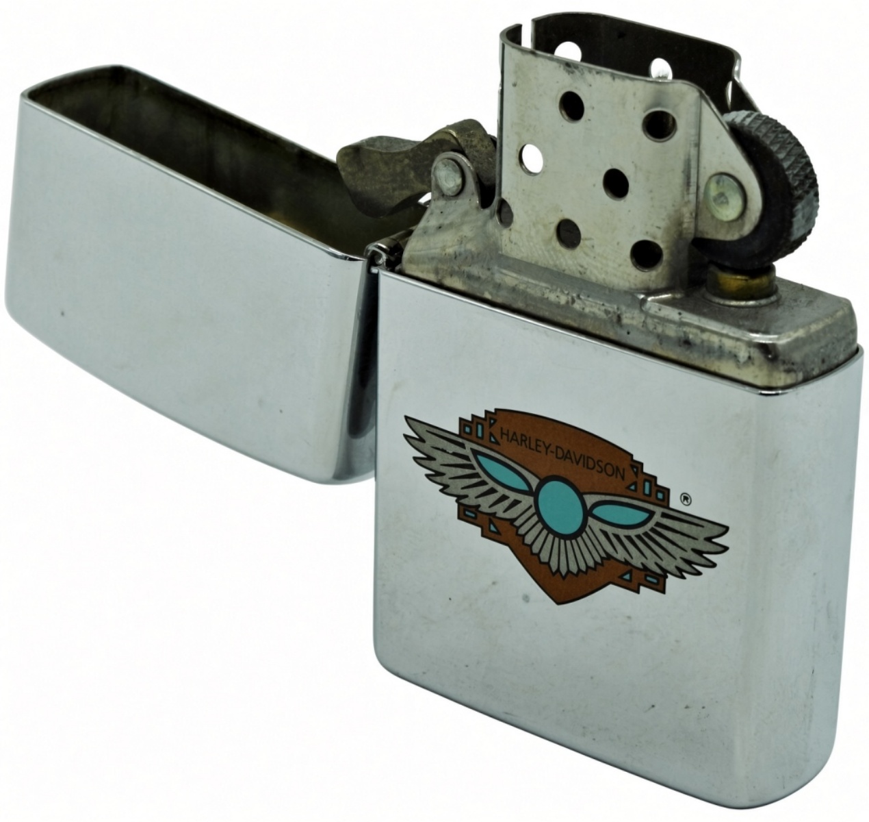 Zippo Harley-Davidson Wings Logo Chrome Lighter