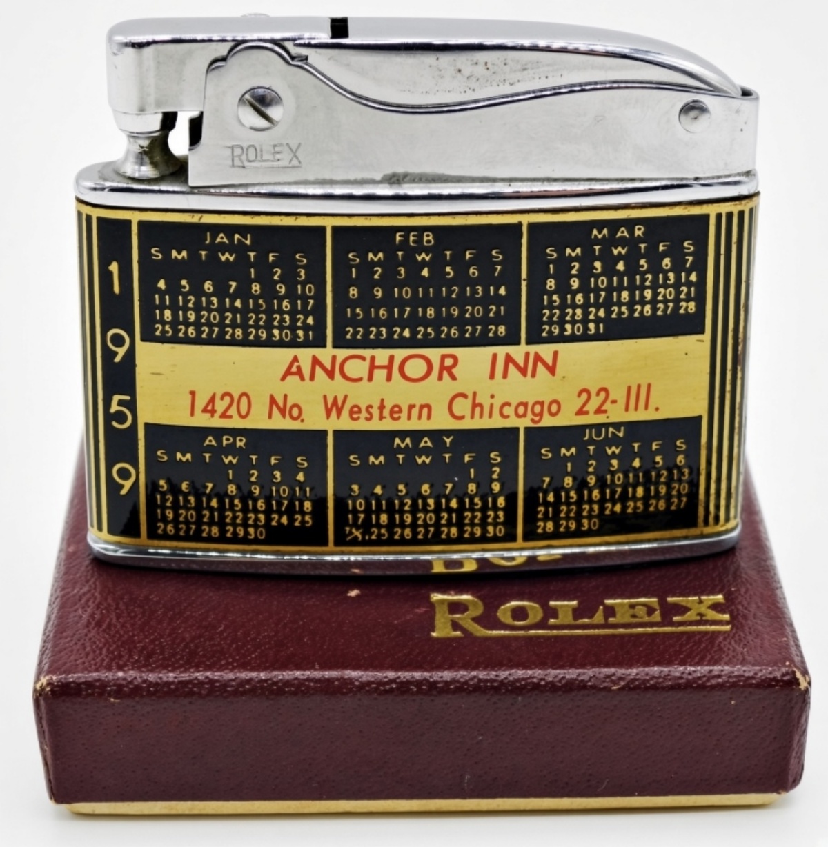 1959 Rolex Calendar Advertising Lighter