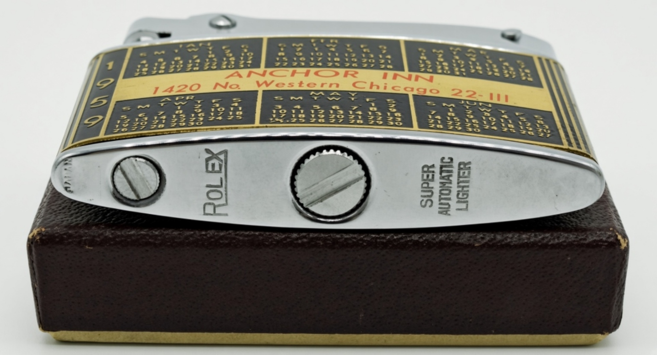 1959 Rolex Calendar Advertising Lighter