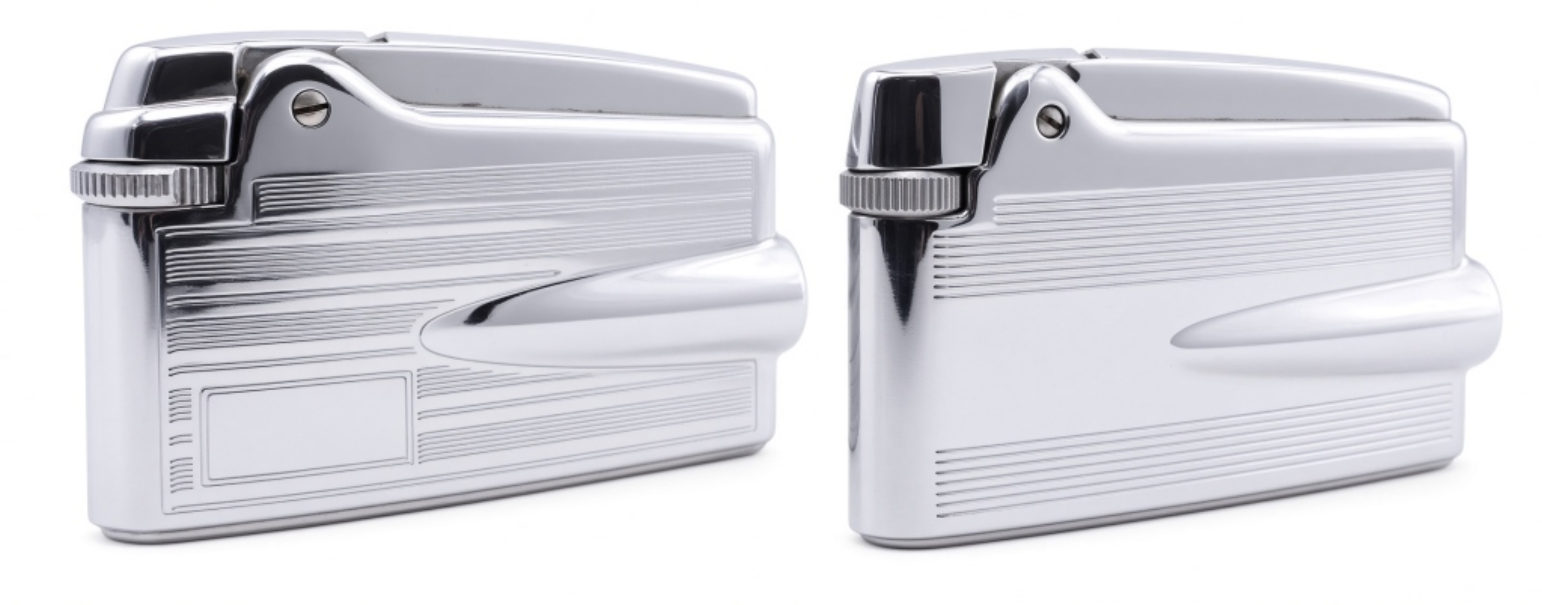 Ronson Varaflame Butane Lighter Pair