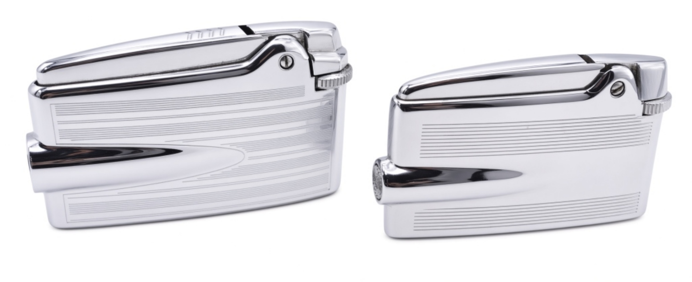 Ronson Varaflame Butane Lighter Pair