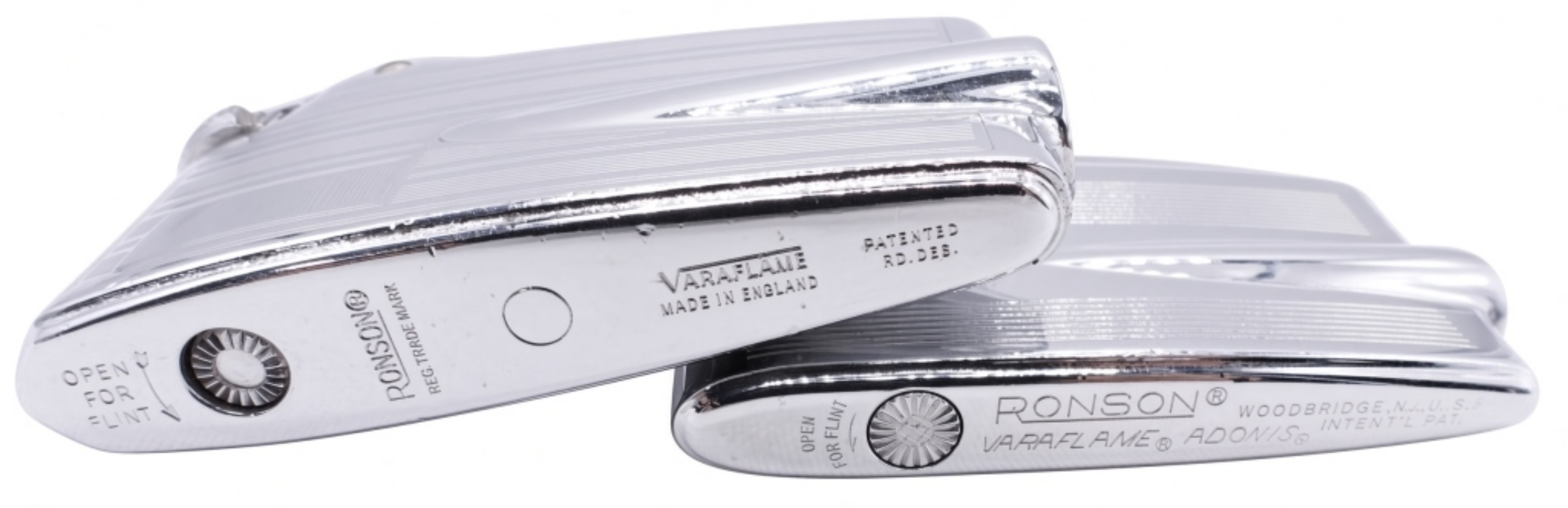 Ronson Varaflame Butane Lighter Pair