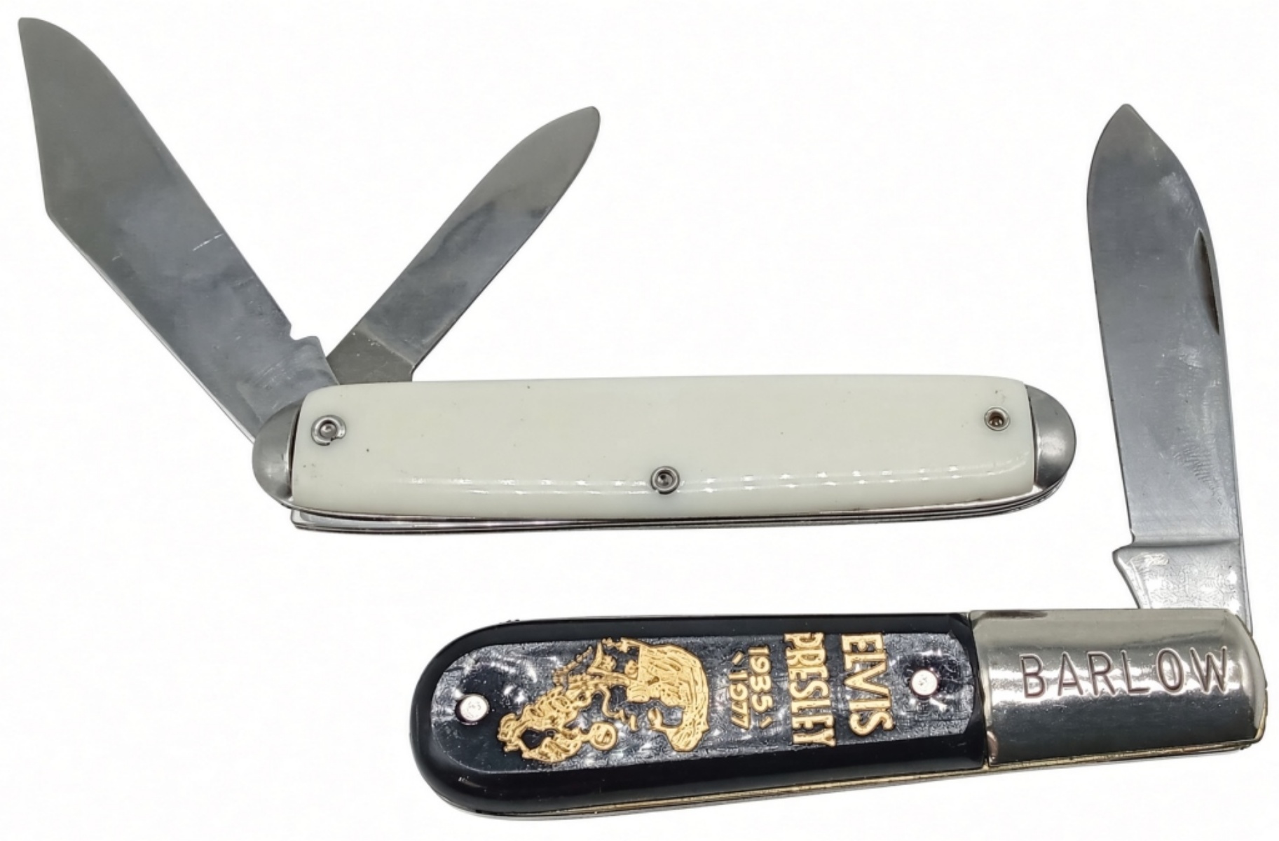 (2) Elvis Presley King of Rock Knife Lot