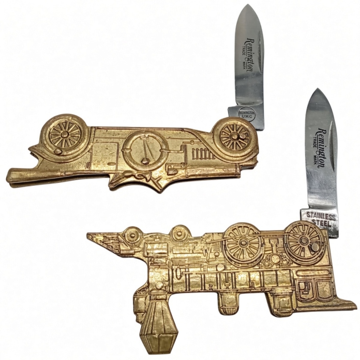 (2) Remington Novelty Knives - Train / Car