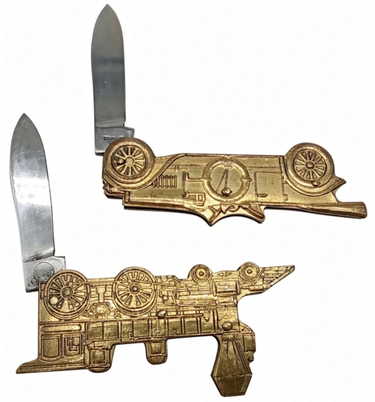 (2) Remington Novelty Knives - Train / Car