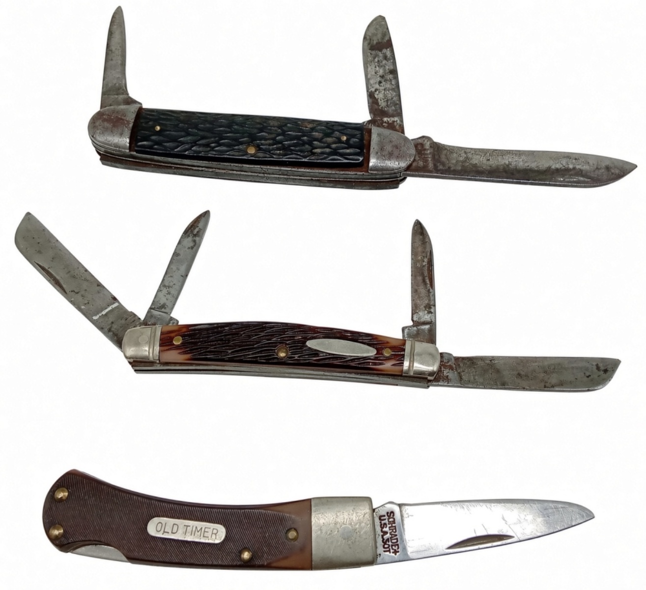 (3) Vintage Pocket Knife Lot