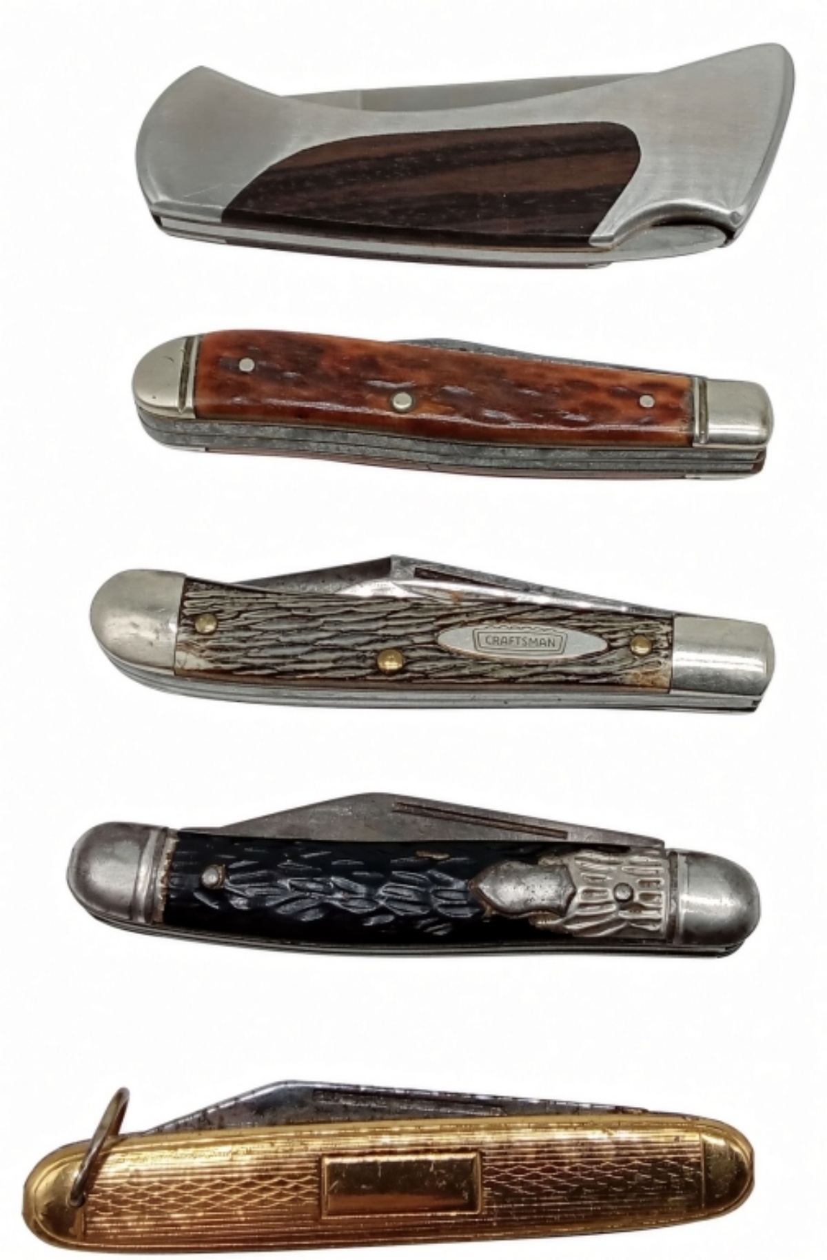 (5) Pocket Knife Lot - "wildcats" Parker-Frost
