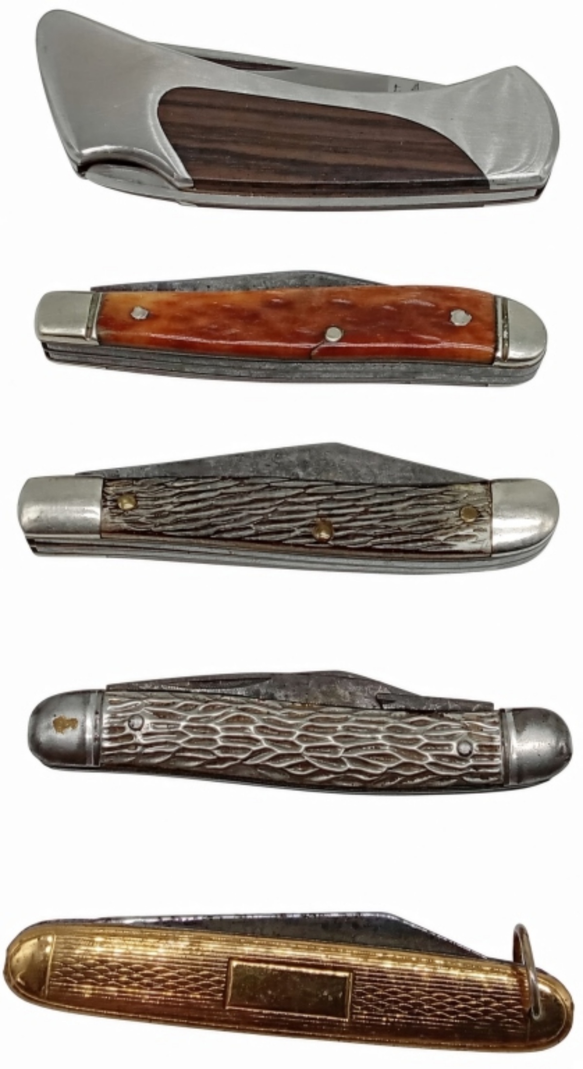 (5) Pocket Knife Lot - "wildcats" Parker-Frost