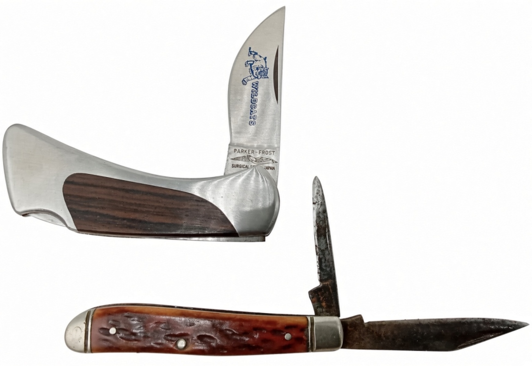 (5) Pocket Knife Lot - "wildcats" Parker-Frost