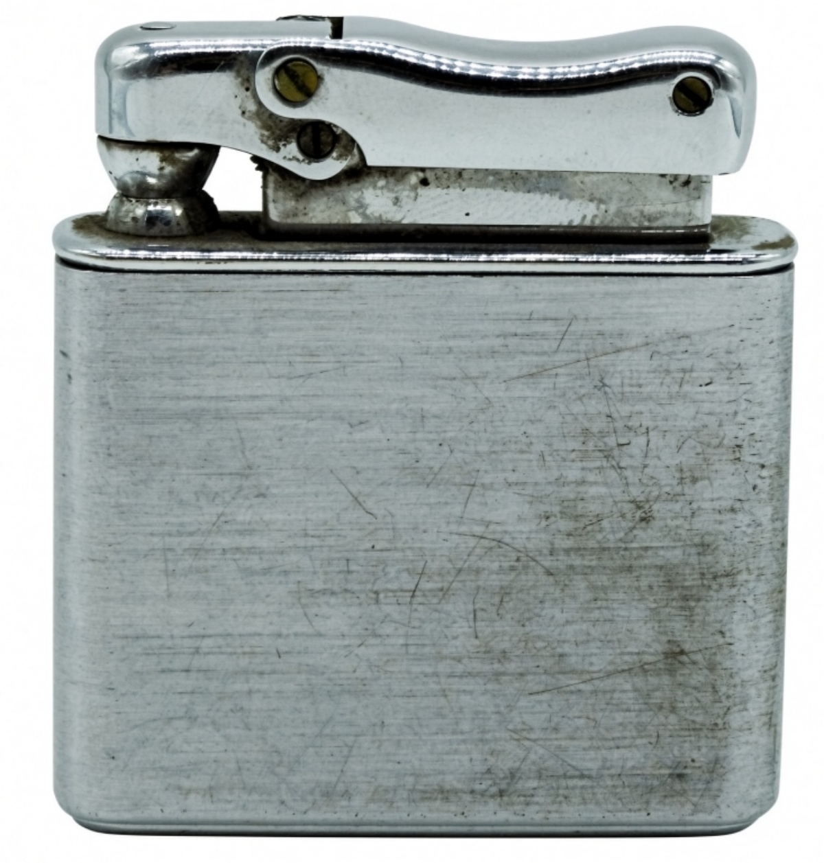 Kreisler Fluid Lighter, Chrome with C.E.F. Initial