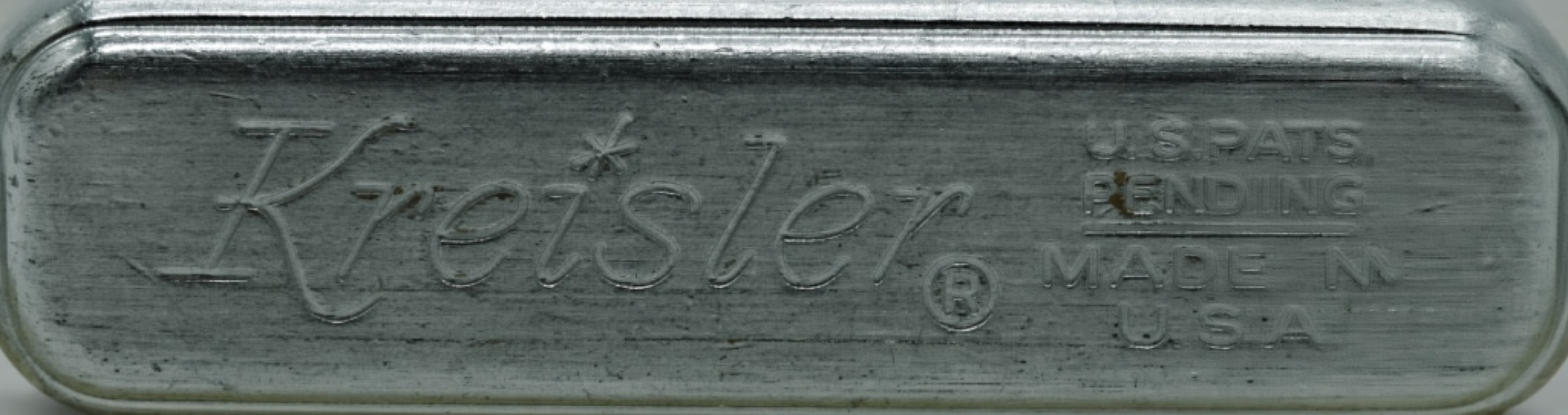 Kreisler Fluid Lighter, Chrome with C.E.F. Initial