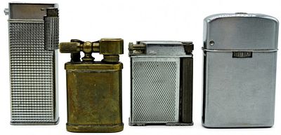 Vintage Lighter Collection (4) Including Sarome. Collection features four vintage lighters 