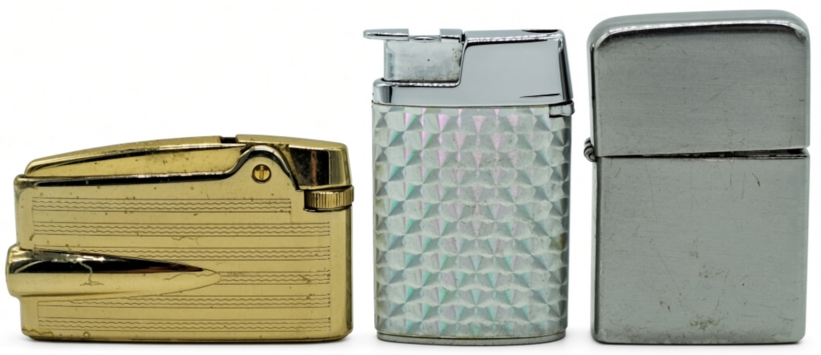 Three Vintage Ronson Lighters Collection