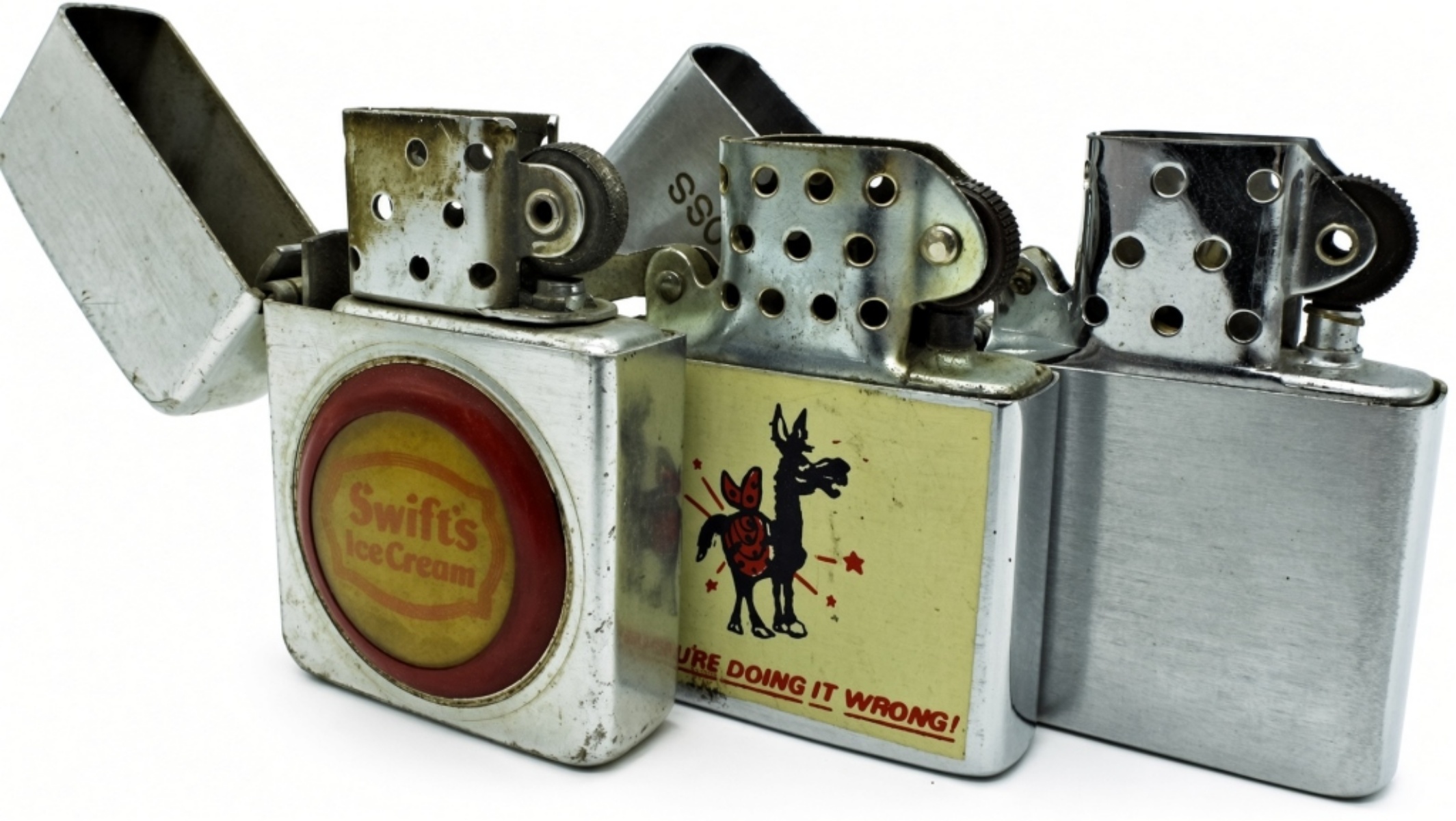 Three Lighter Trio - Swiss Ice Cream, Donkey