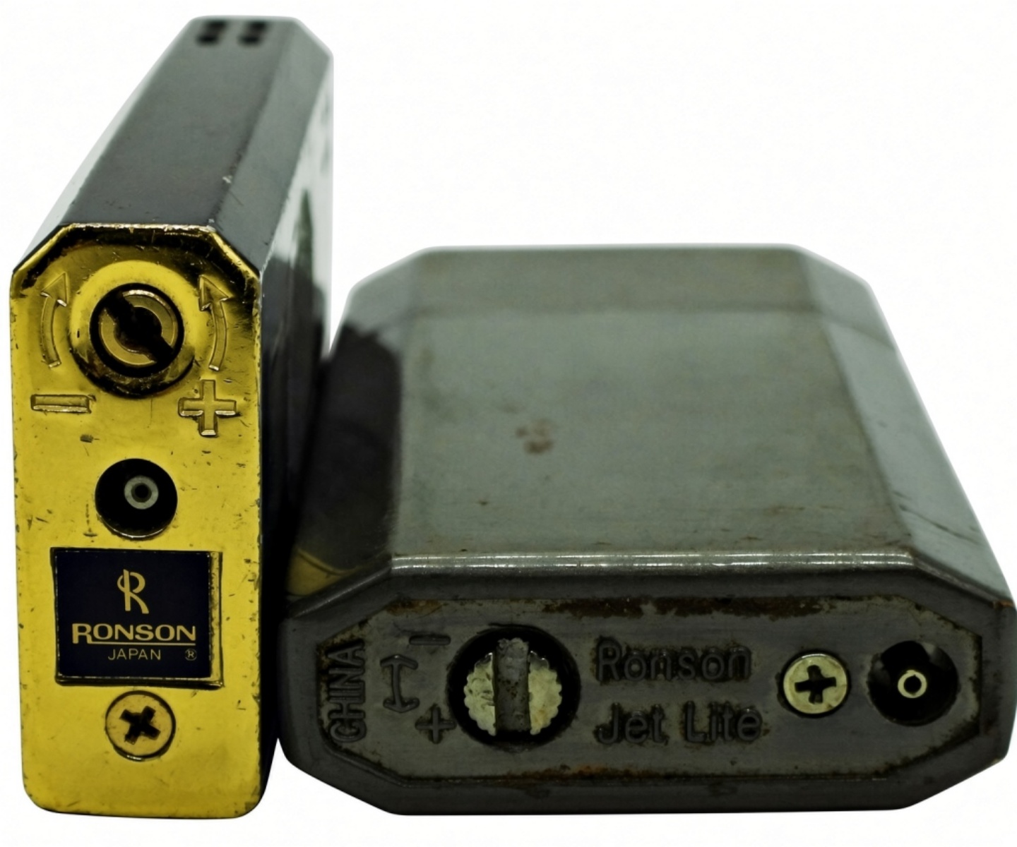 Ronson Jet Lite & Typhoon Lighter Pair