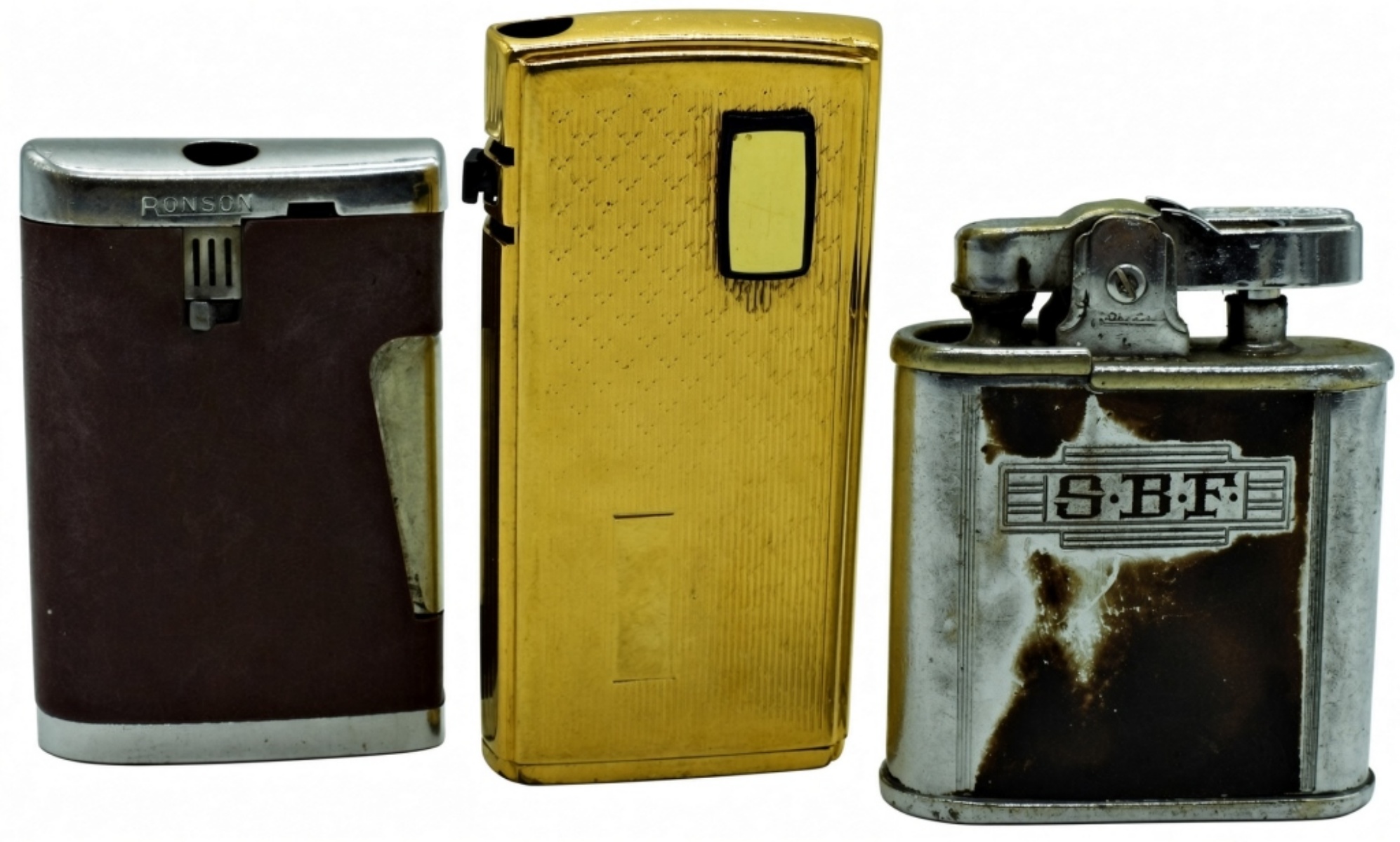 Ronson Lighter Collection - 3 Vintage Lot