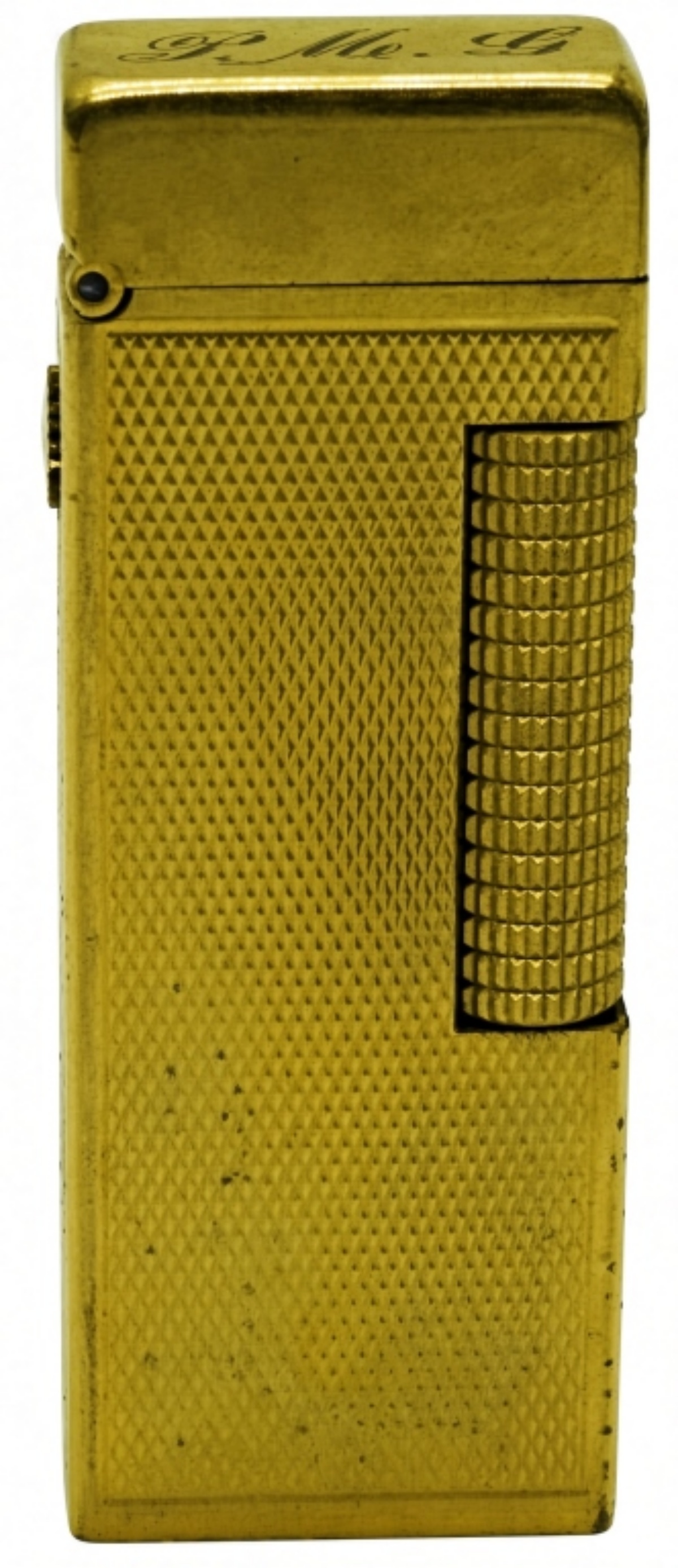 Dunhill Gold Plated Lighter, Engraved "S.M.G."