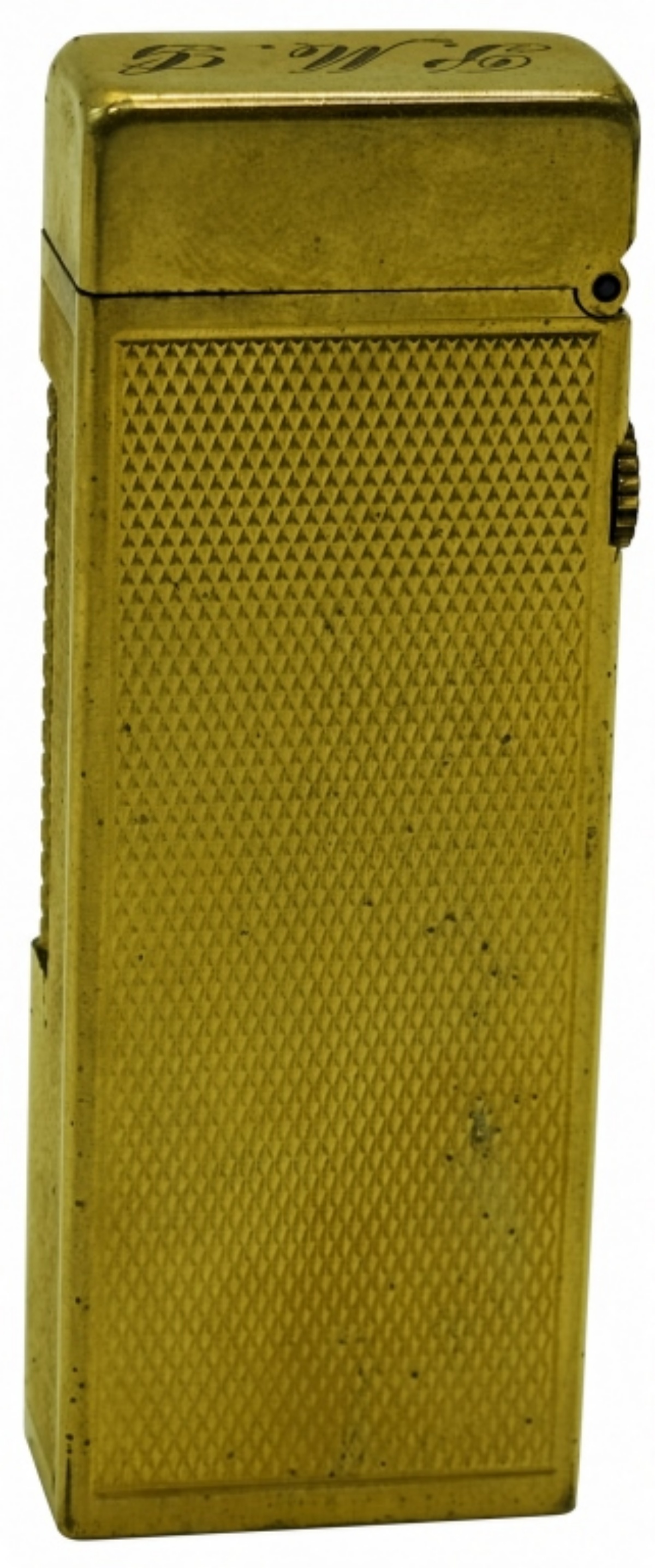 Dunhill Gold Plated Lighter, Engraved "S.M.G."