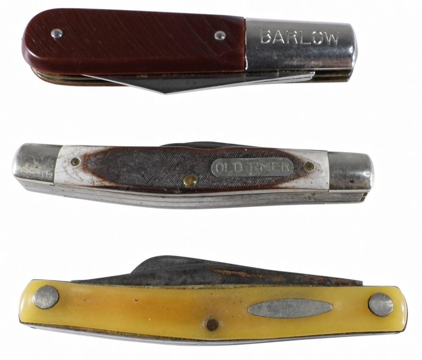 (3) Folding Pocket Knives, Barlow & More