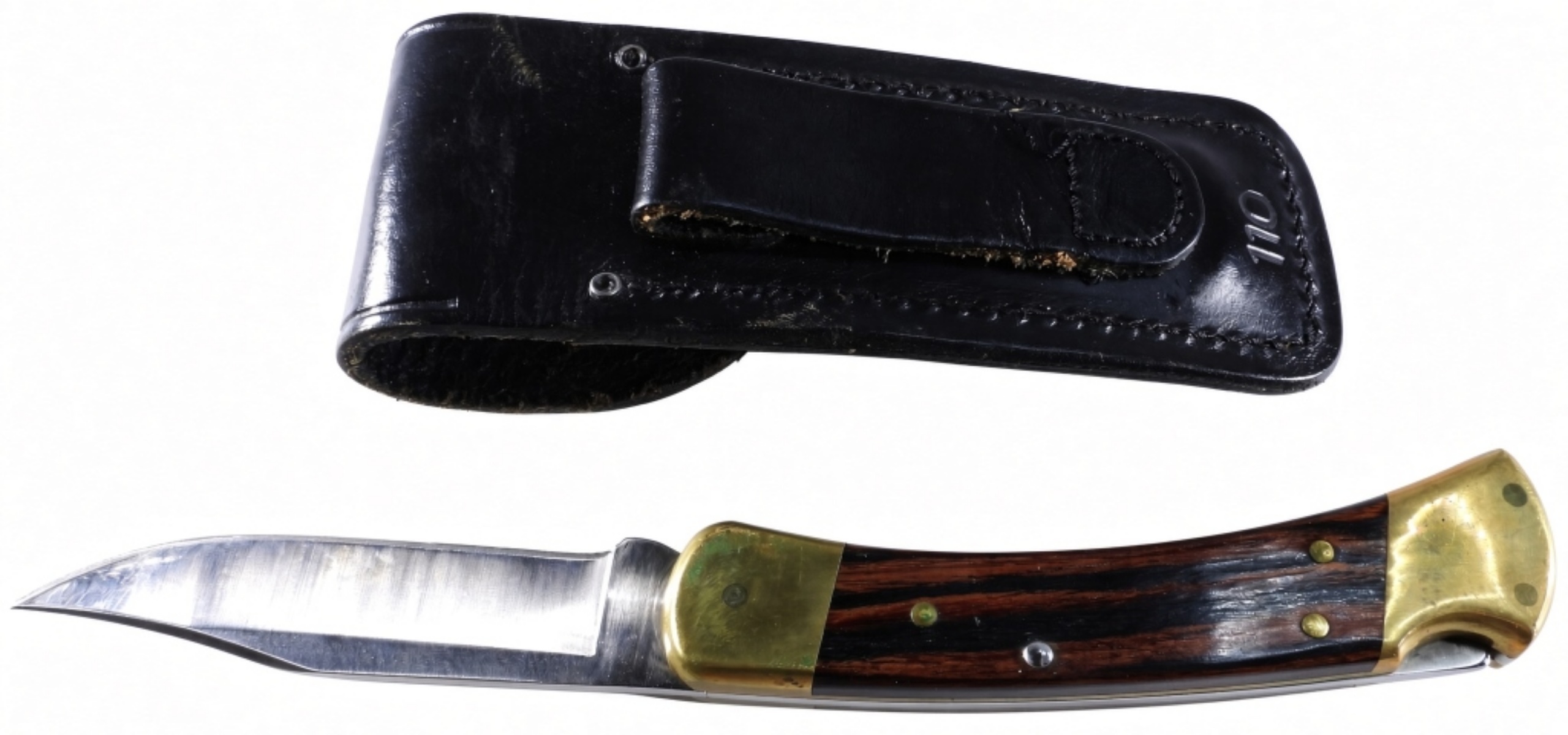 Buck 110 Folding Hunter Knife & Sheath