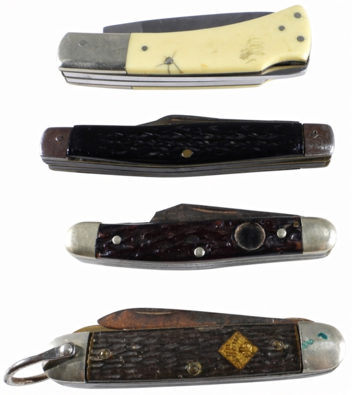 (4) Vintage Pocket Knives: Boy Scouts &