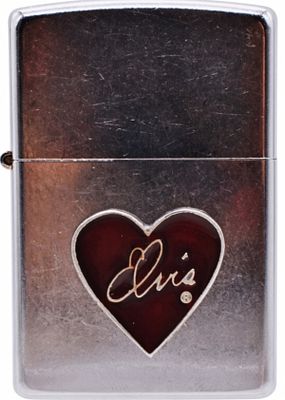 Elvis Heart Zippo Lighter - Cool. Zippo regular-size lighter from 2003 featuring the iconic 