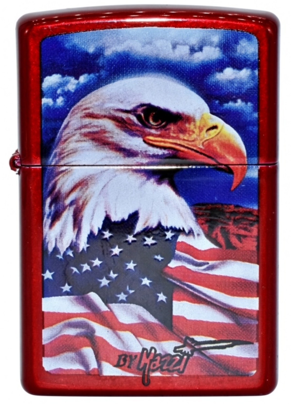 2007 Zippo Eagle and Flag Lighter, Unfired