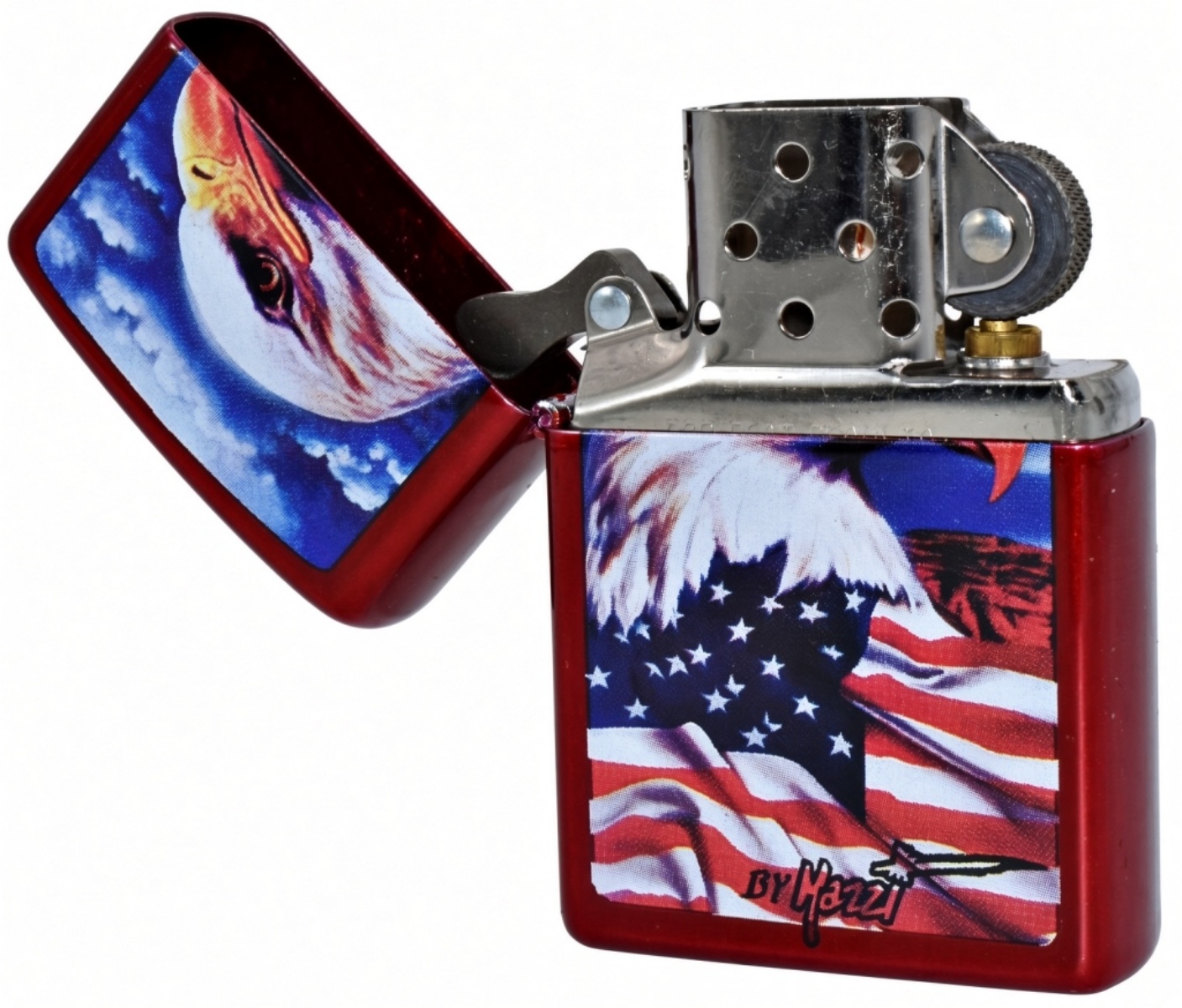 2007 Zippo Eagle and Flag Lighter, Unfired