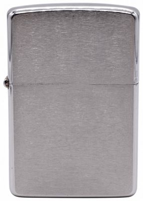 Zippo Street Chrome Lighter, Pat. 2517191. Zippo lighter in street chrome finish with brushed 
