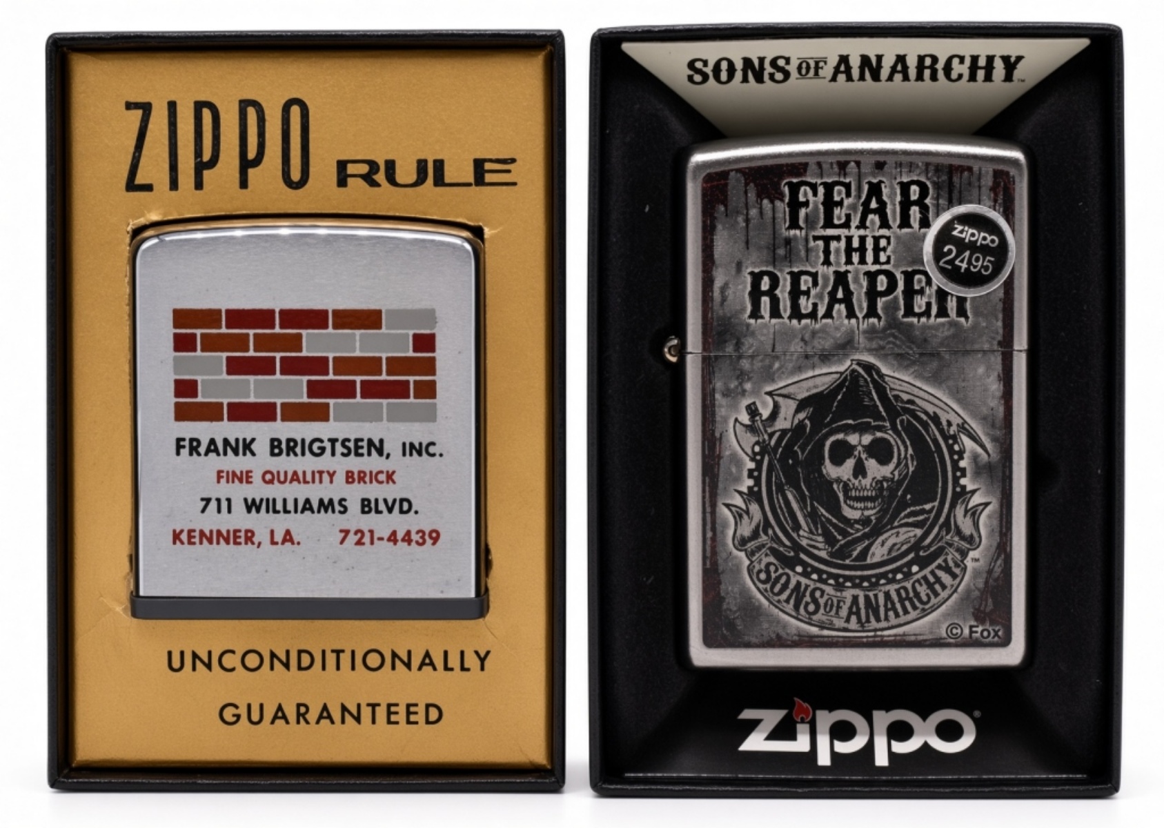 Zippo Advertising Tape Measure & Lighter
