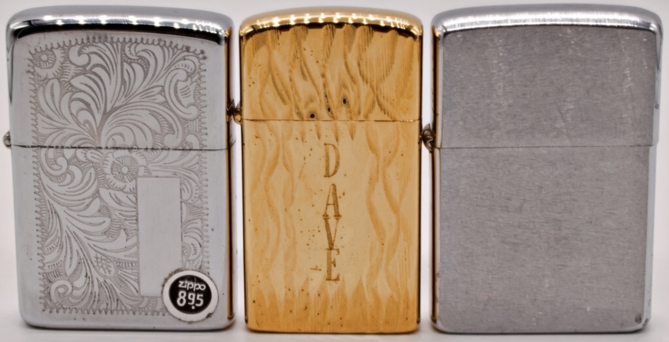 Three Zippo Lighters, 1976-1981