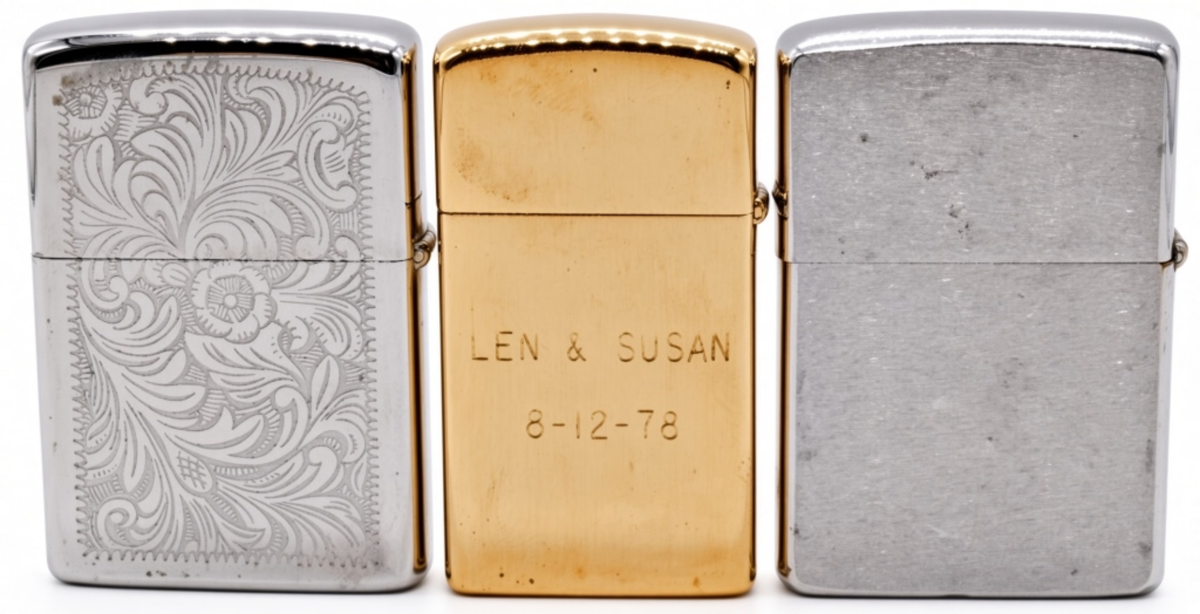 Three Zippo Lighters, 1976-1981