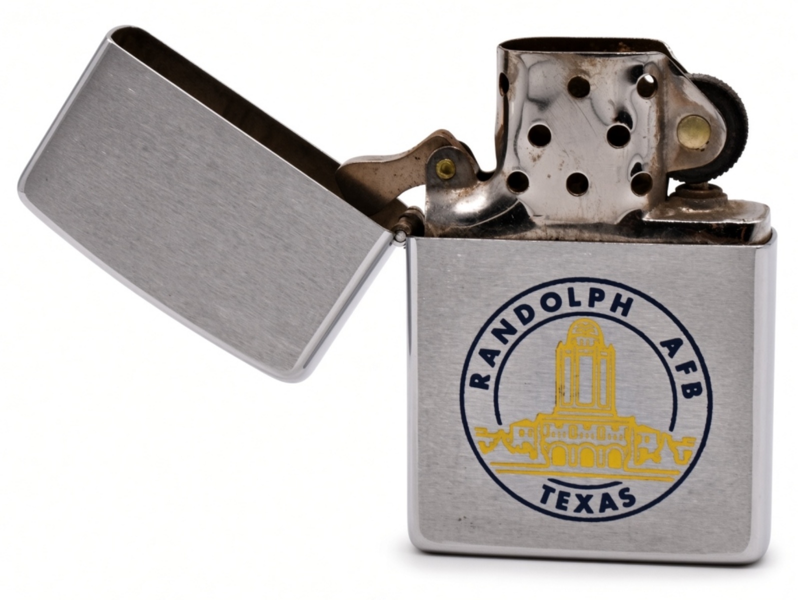1966 Zippo Randolph AFB Texas Advertising Lighter
