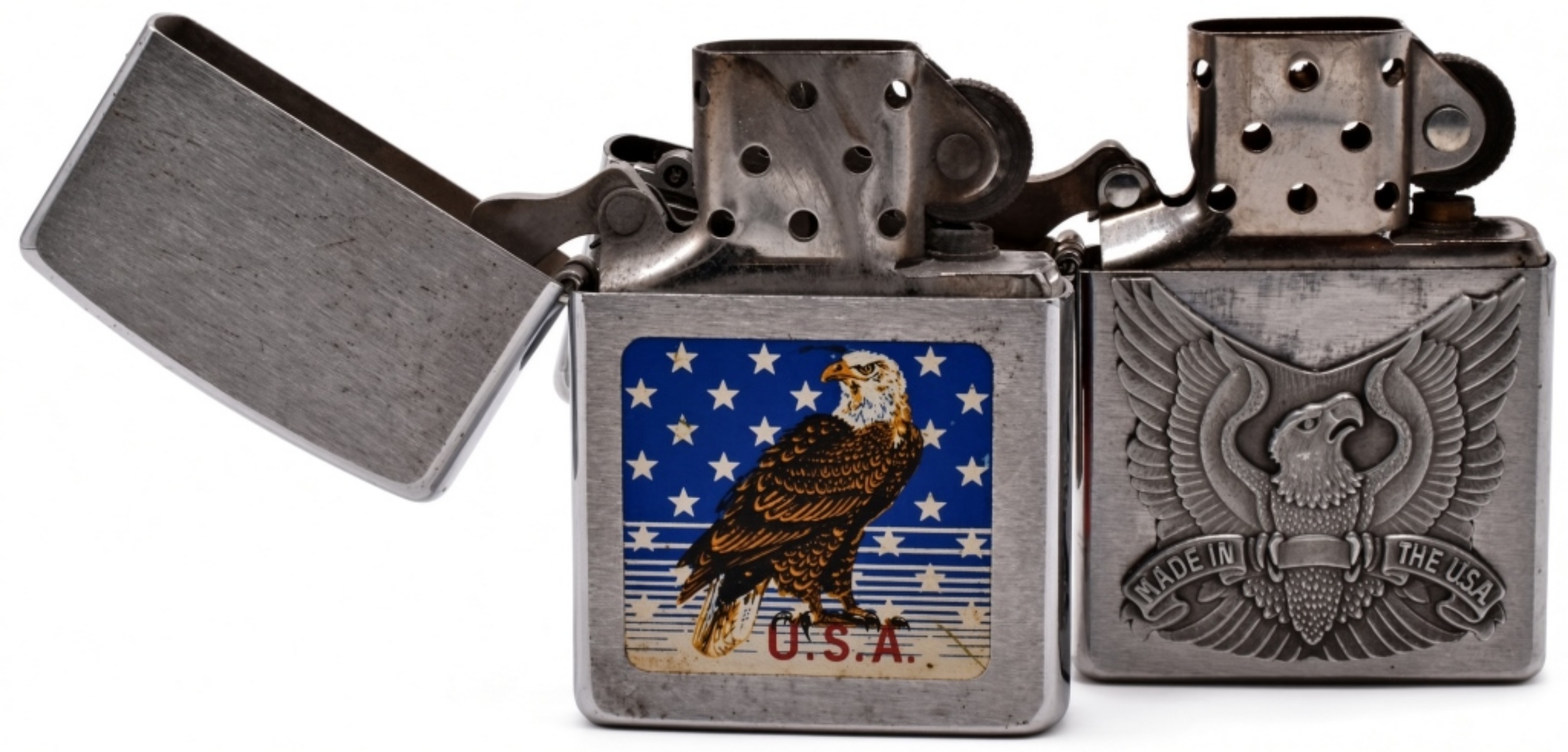 Zippo Harley-Davidson and USA Eagle Lighter Lot